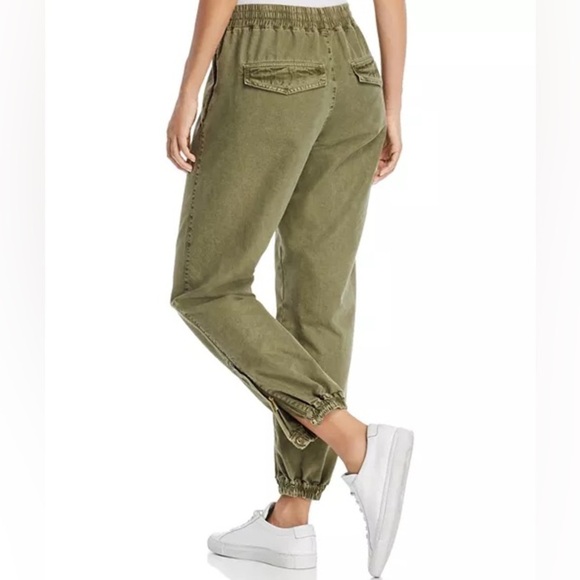 Zadig & Voltaire Parole Military Olive Green Jogger Pants Size Small - Picture 2 of 15